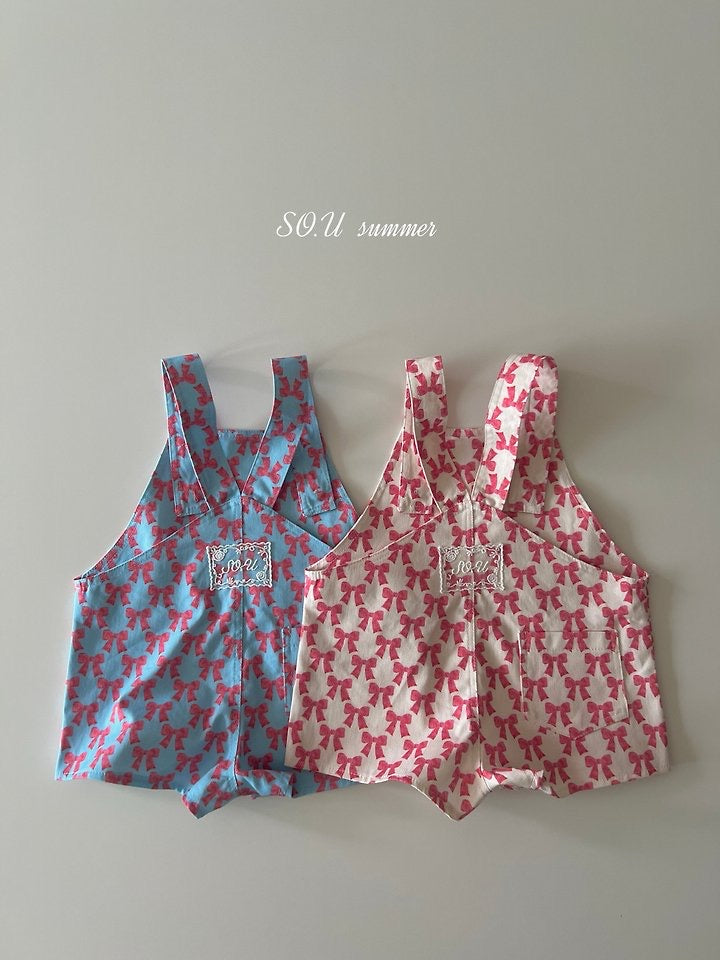 ribbon suspender suit-SO.U-32