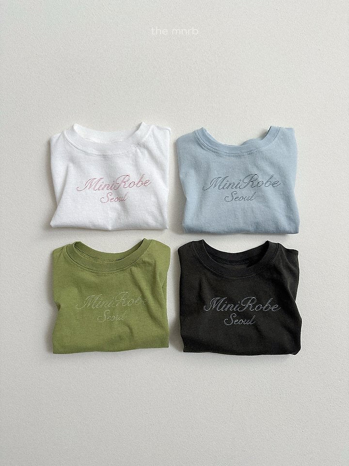 logo short sleeve t-shirt-minirobe-1