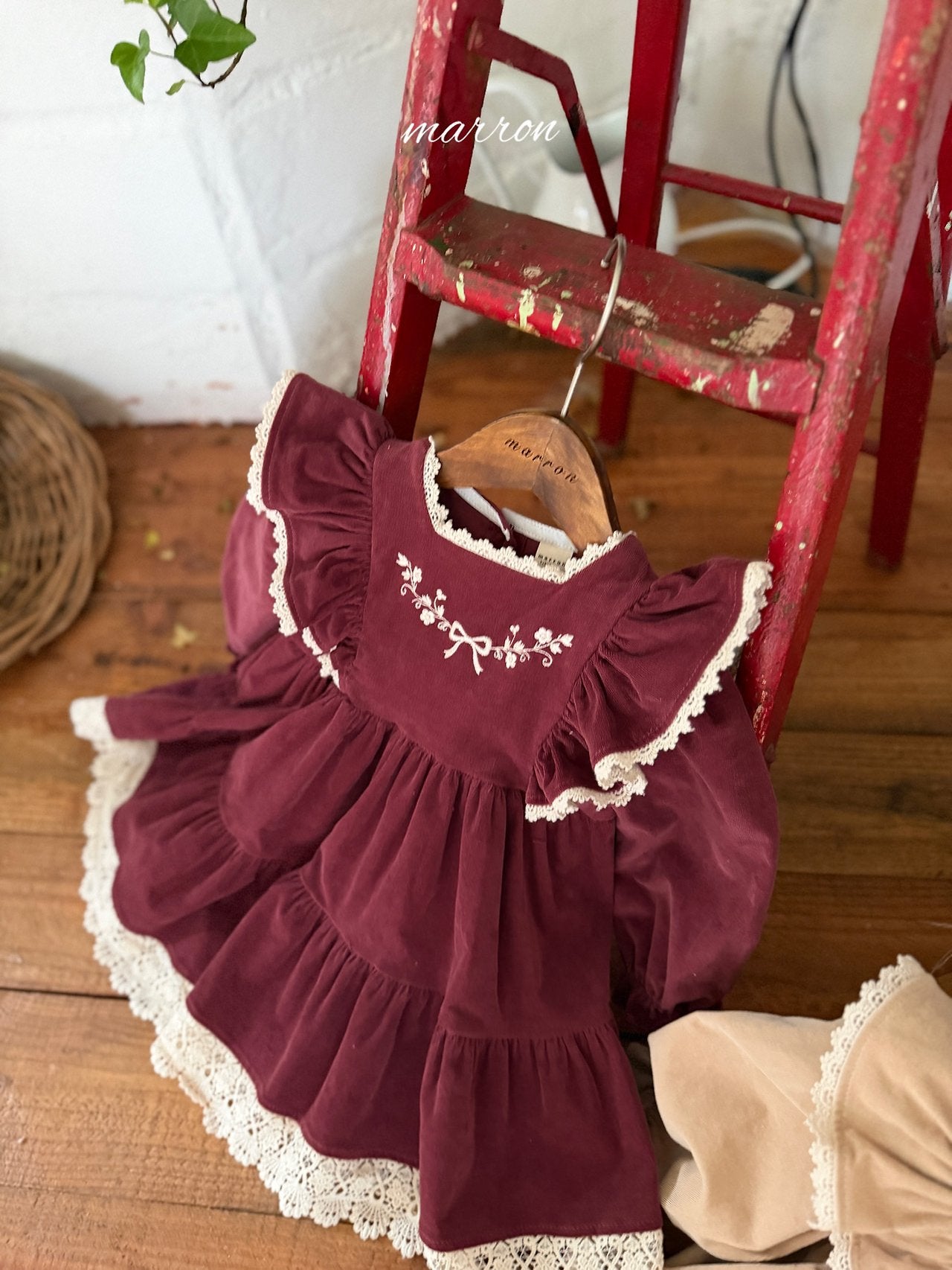 Bouquet Dress-marron-19