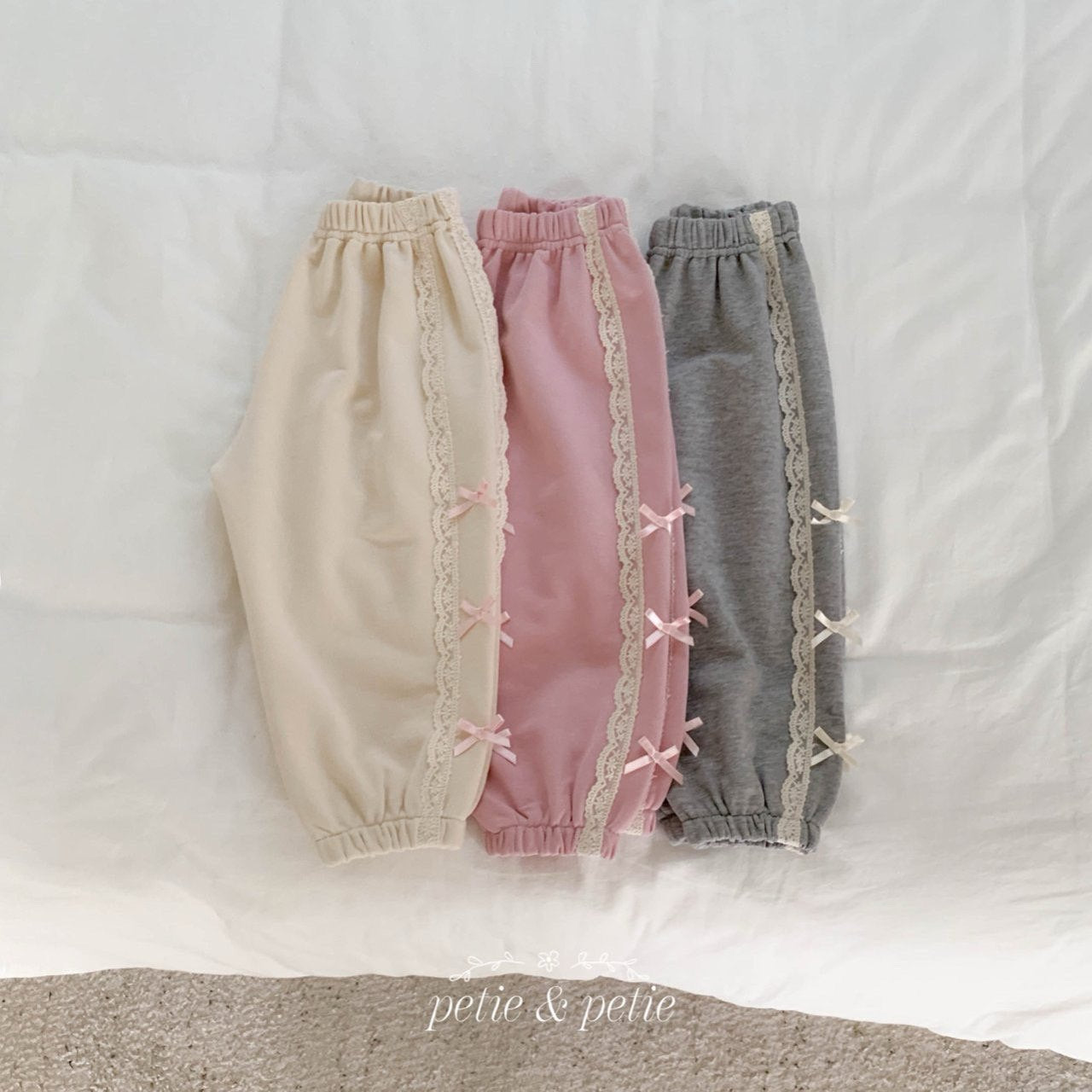 Double Lace Jogger Pants-petit petit-46