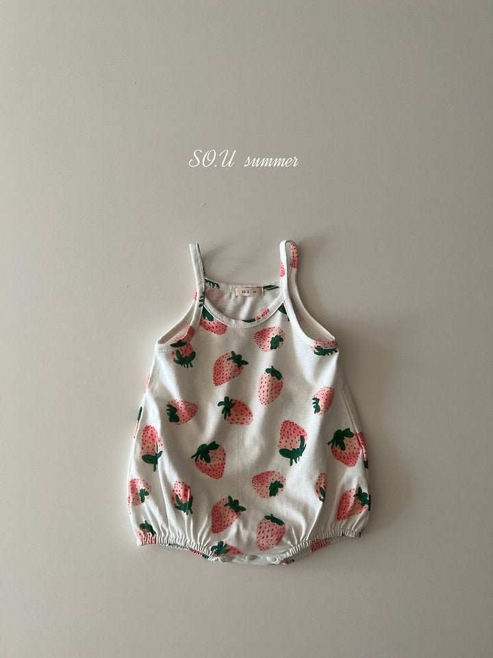 strawberry strap sleeveless suit-SO.U-15
