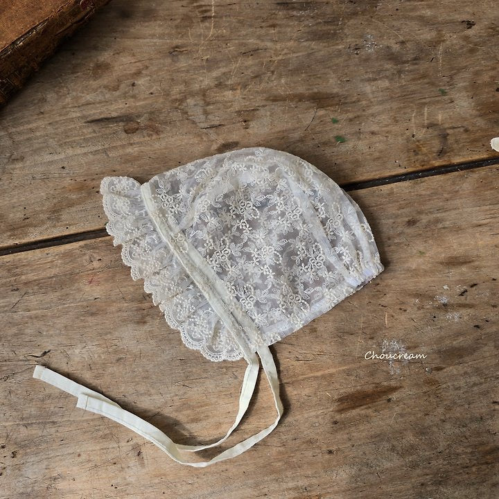 lace frill bonnet-choucream-11
