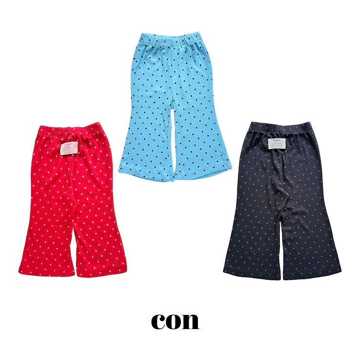 rib bootcut pants-con-25