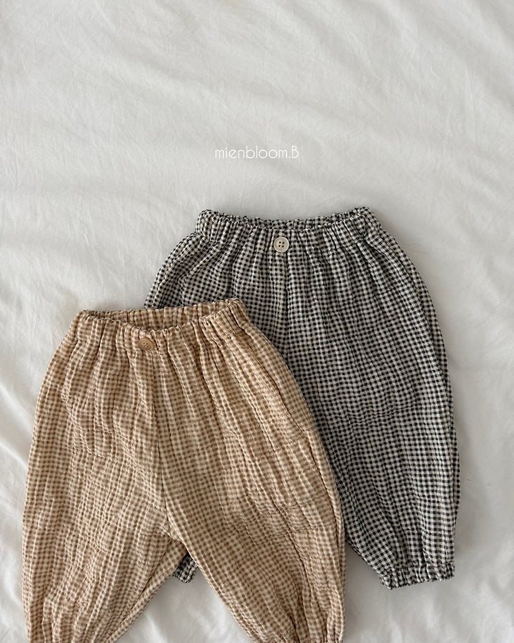 予約●Check Jogger Pants / mienbloom.B-a015
