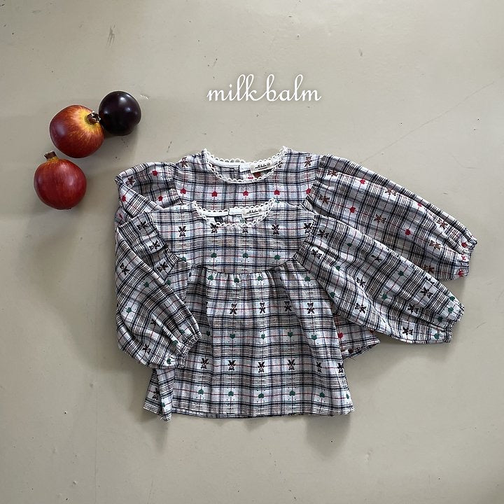 Check Bear Blouse-milkbalm-6