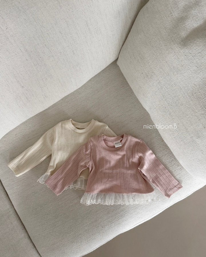 Heart Lace Tee-mienbloom.B-34