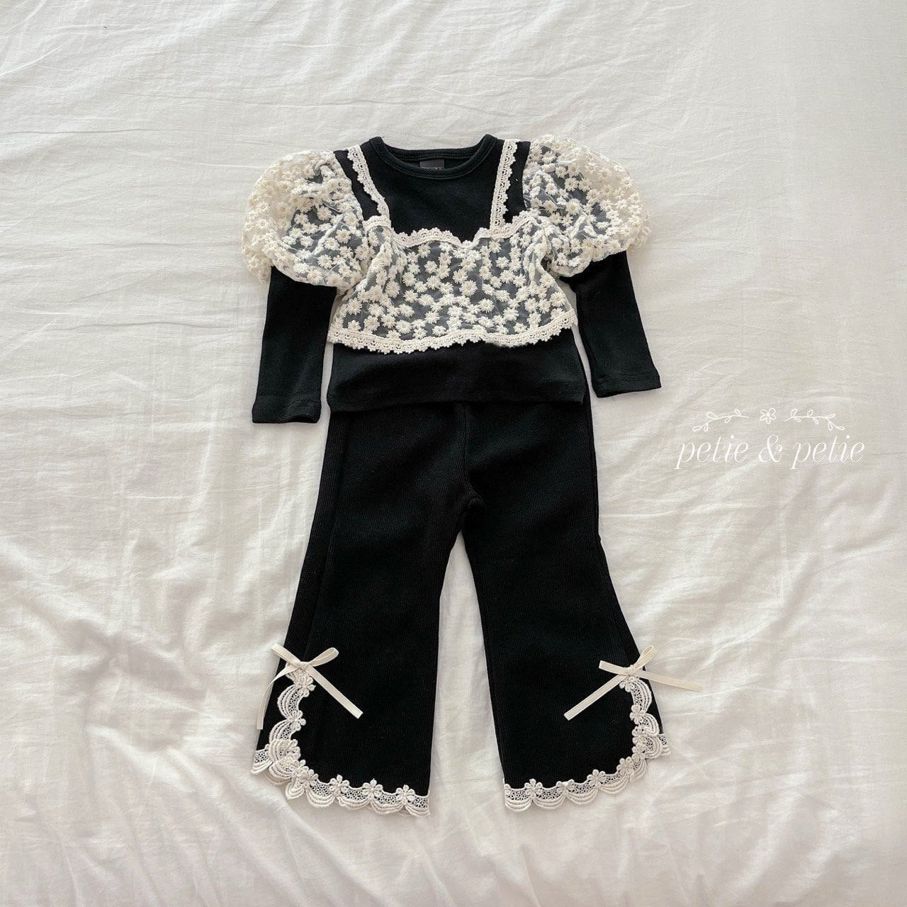 Embroidered Bustier T-Shirt-petit petit-51