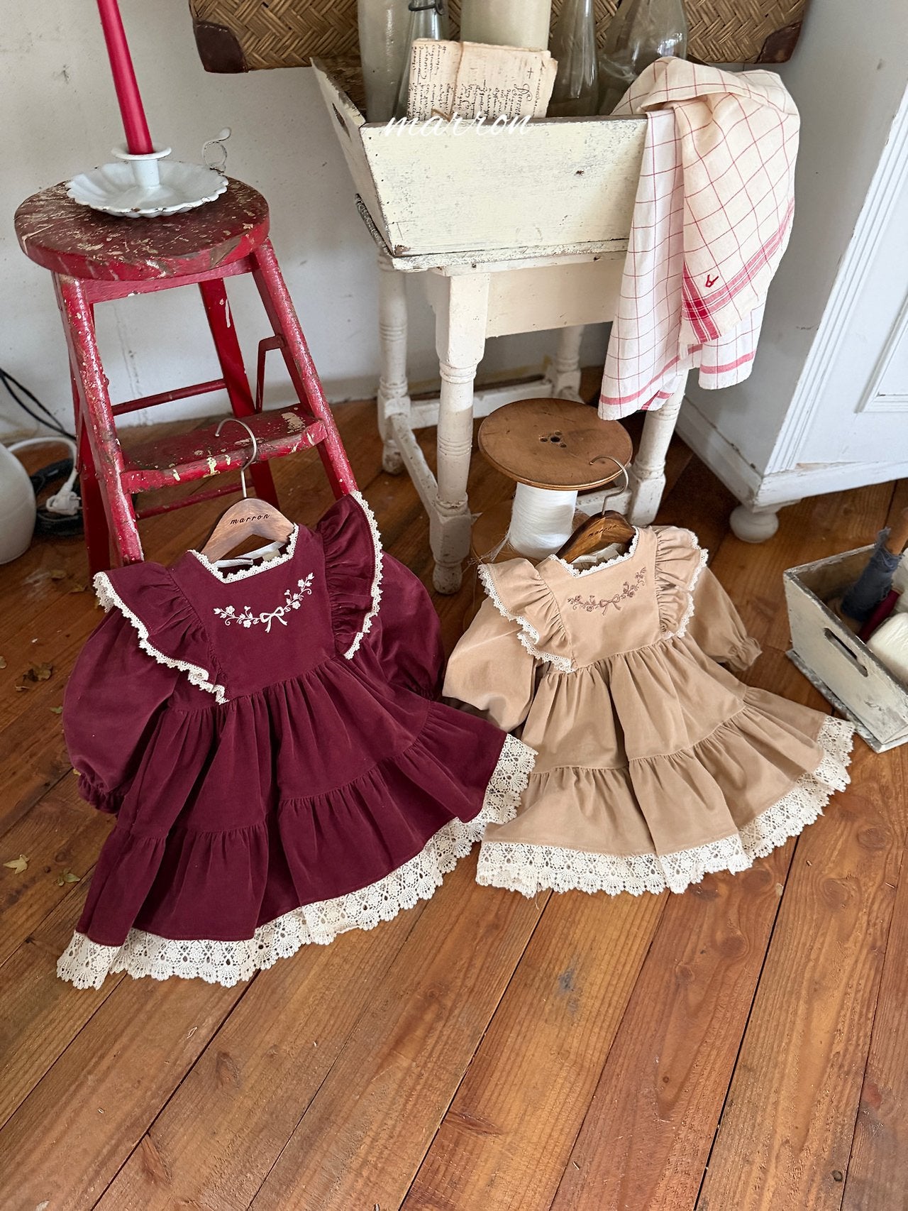 Bouquet Dress-marron-19