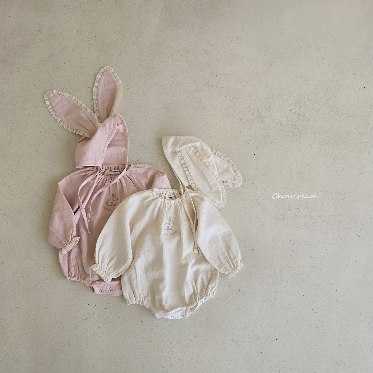 Lovely Rabbit Suit (Bonnet Set)-CHOUCREAM-24