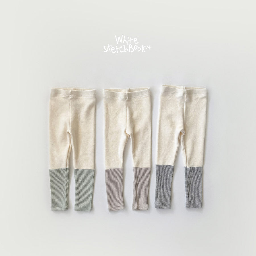 New Ribbed Contrast Leggings-wsb-43