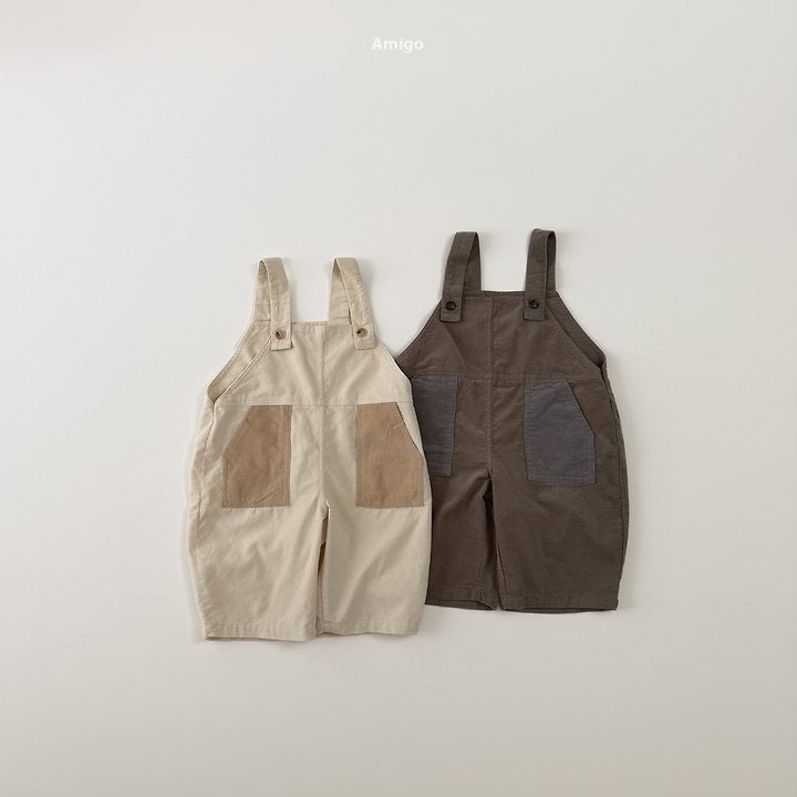 Corduroy Contrast Dungarees-amigo-40