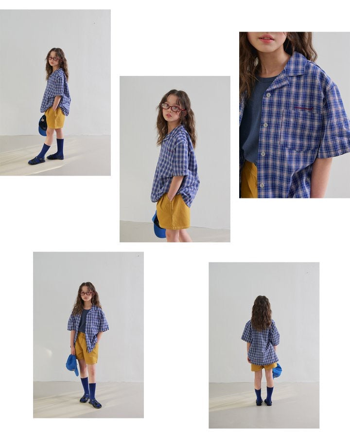 Short Sleeve Check Shirt-minimal-4