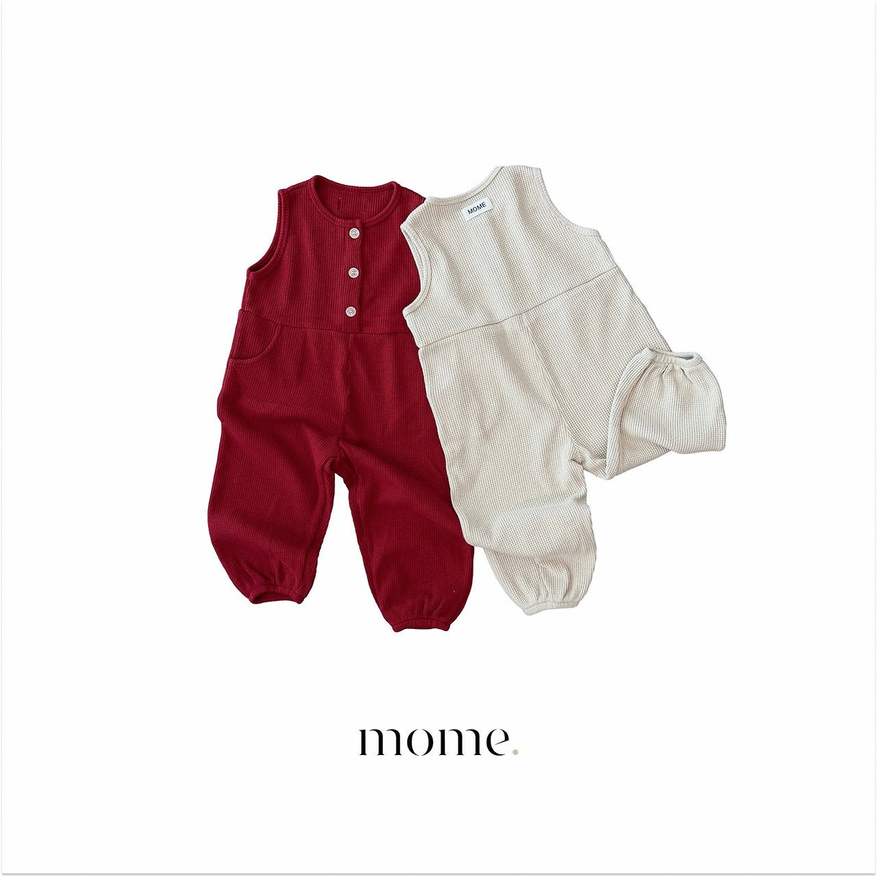 Waffle Button Suit-MOME-18