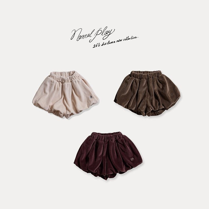 Velour Balloon Shorts-normalplay-003