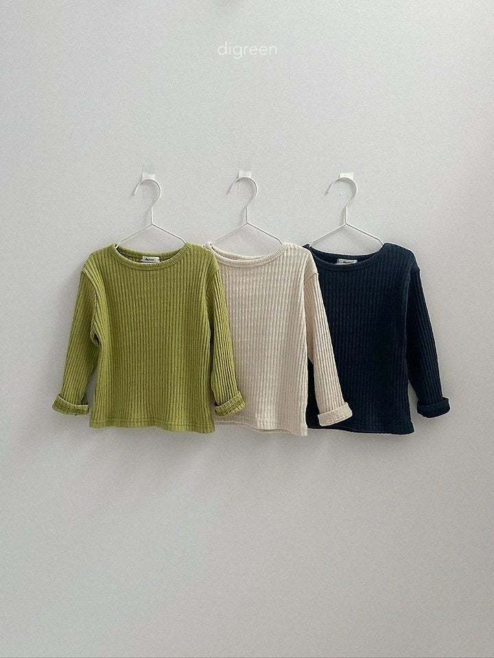 bella rib tee-digreen-22