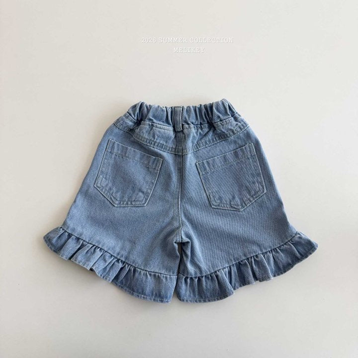 Frill 5-Part Denim Pants-melikey-48