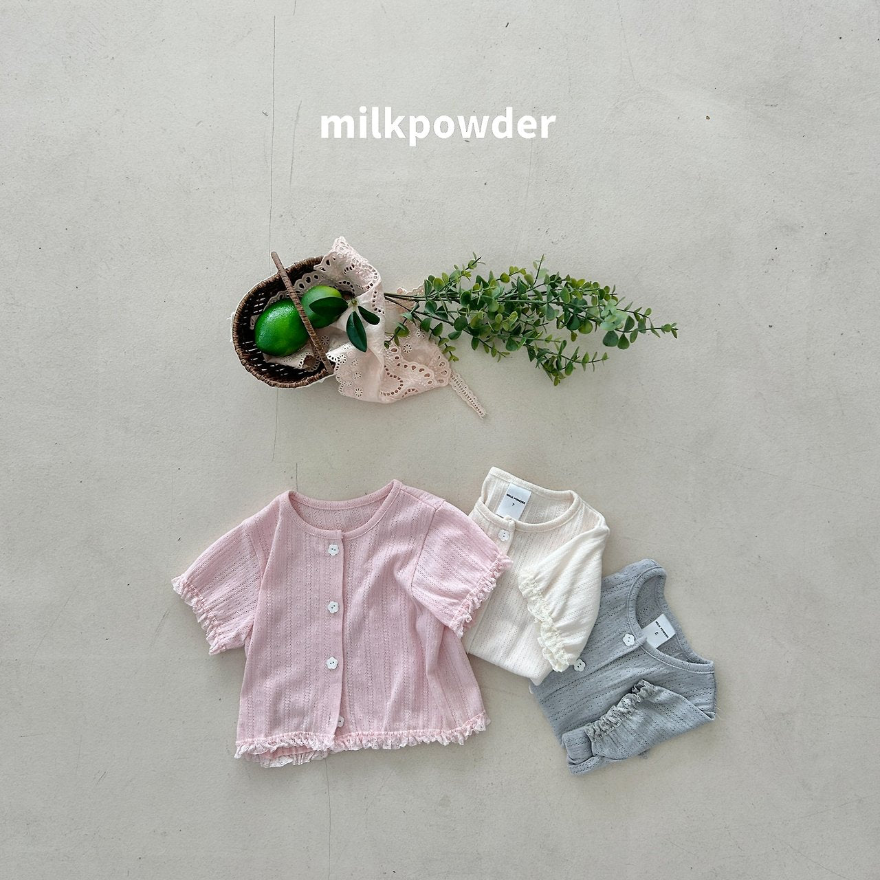 Dumpling Cardigan (Short Sleeve)-milkpowder-2-9