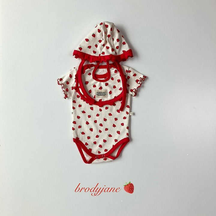 Eyelet Strawberry Short Sleeve Setup and Bodysuit-brodyjane-21