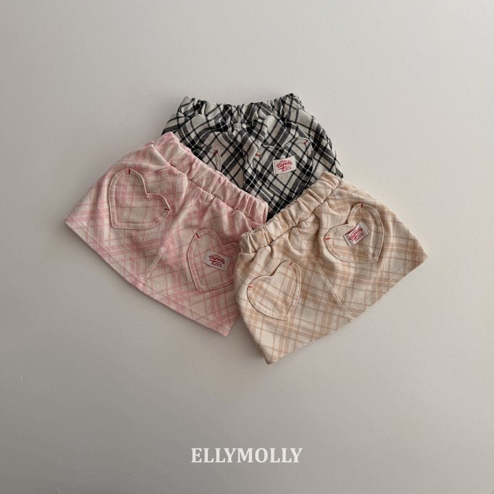slash check skirt - ELLYMOLLY - 40