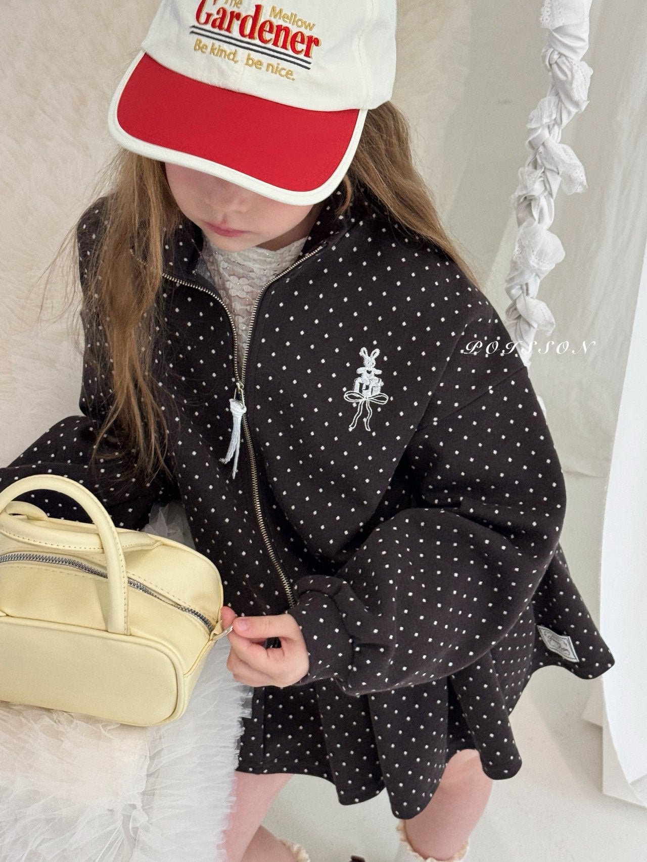 Dot Bunny Zip-Up-POISSON-21