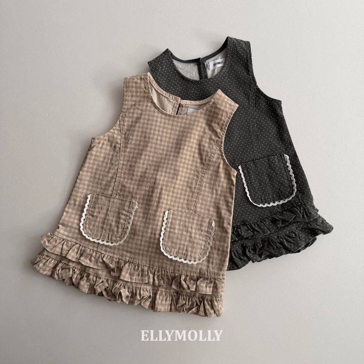 little pocket frill dress - ELLYMOLLY - 44