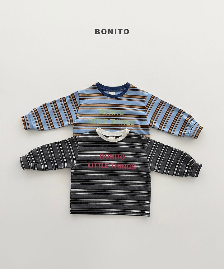 Little Things Stripe Tee - BONITO - 038
