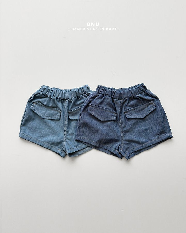 pocket denim shorts-onu-38