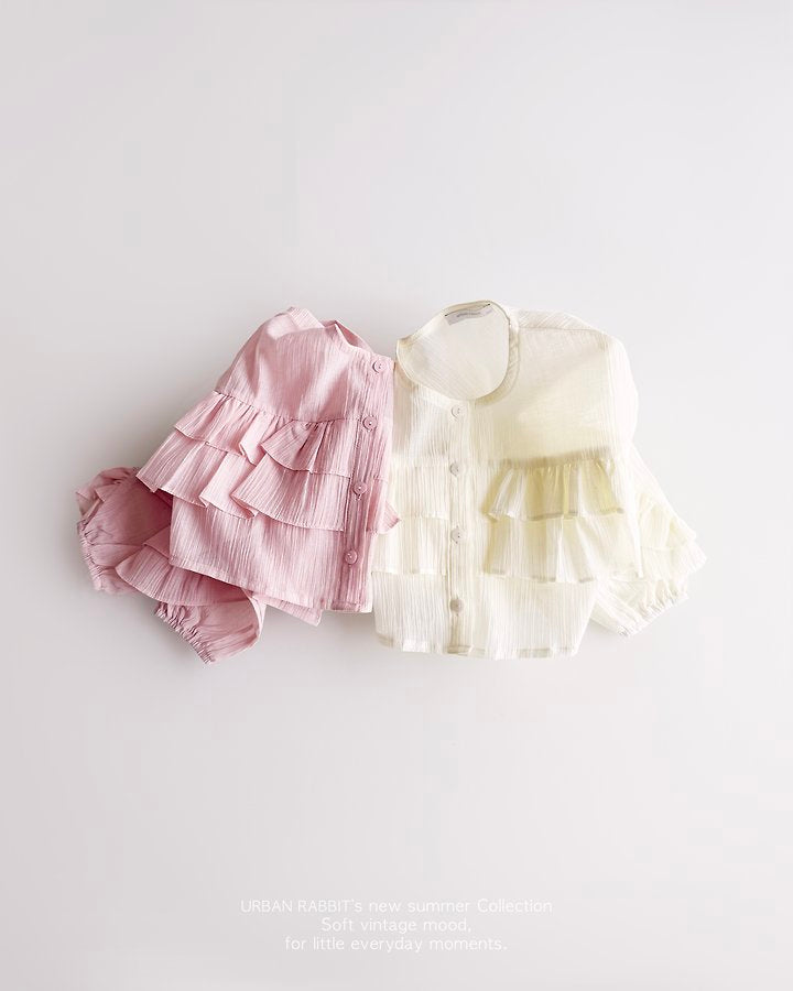 Ruffle Crop Shirt -URBAN RABBIT-2