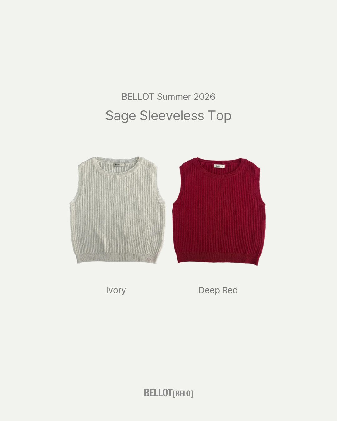 Sage Knit Sleeveless-BELLOT-5