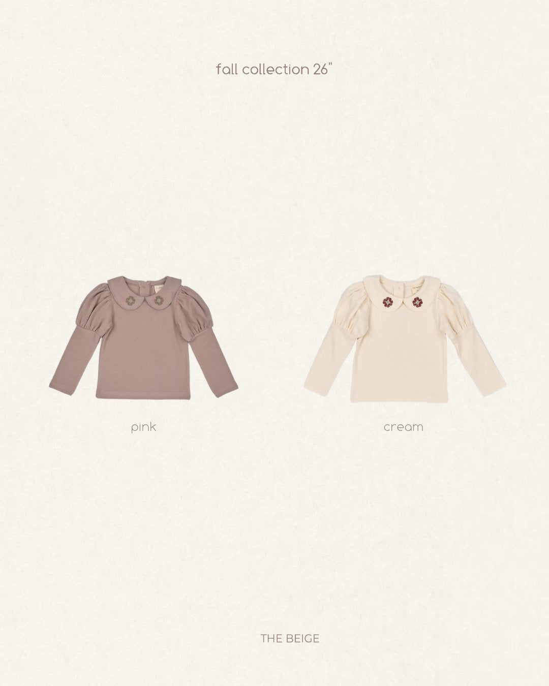 embroidered collar tee-the-beige-8