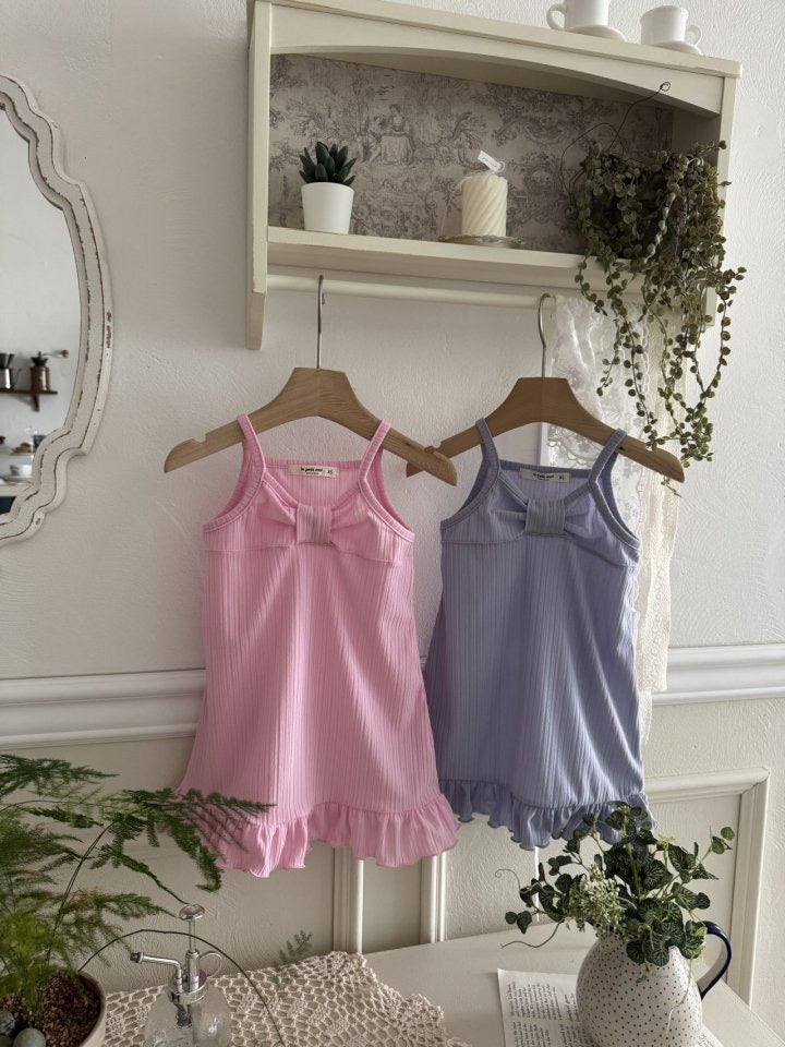 Ribbon Sleeveless One Piece-le petit mot-20