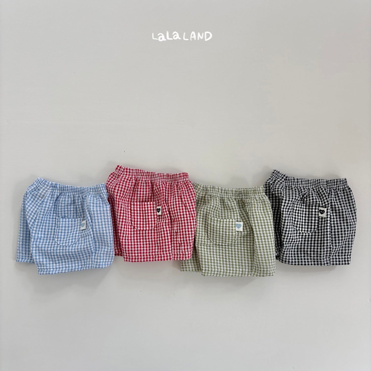 bebe check shorts-lalaland-77