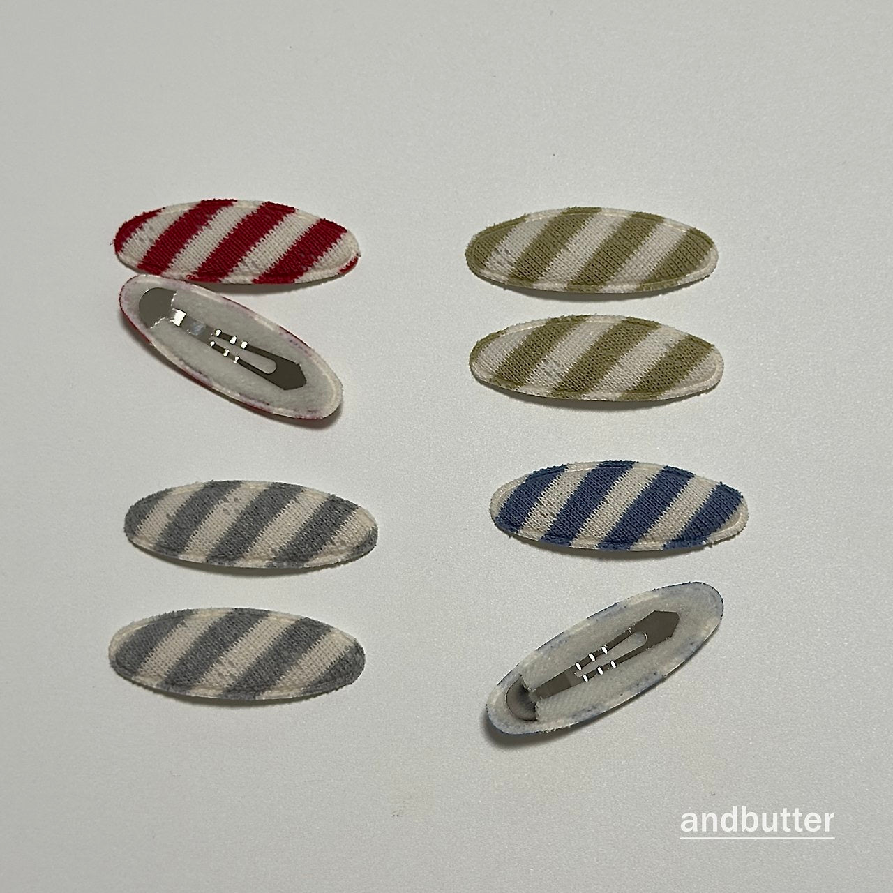 Tommy Snap Hair Clips (2 Set)-and butter-43