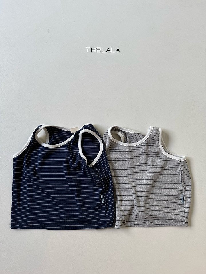 Boxy Stripe Sleeveless Top - the lala-2-5