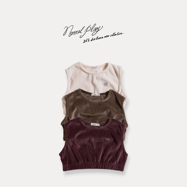 Velour Crop Vest-normalplay-001