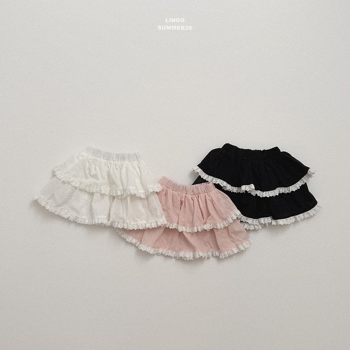Lace Tiered Skirt - LINDO-2-22