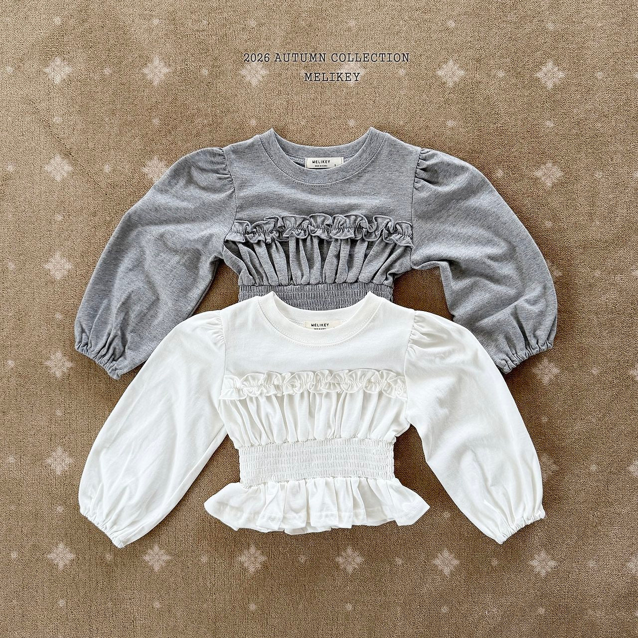 Smocked Frill T-Shirt-Melikey-18