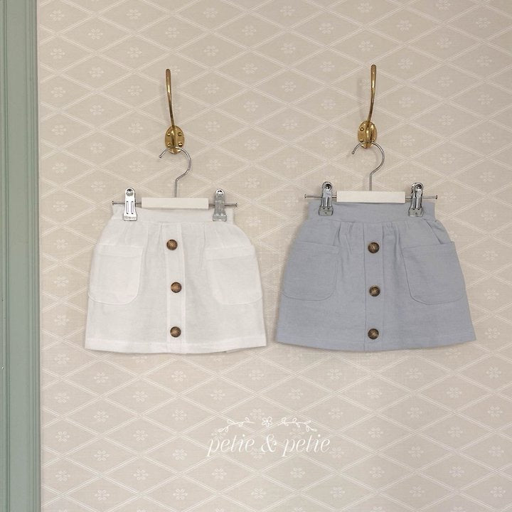 Button Skirt - petit & petit - 48