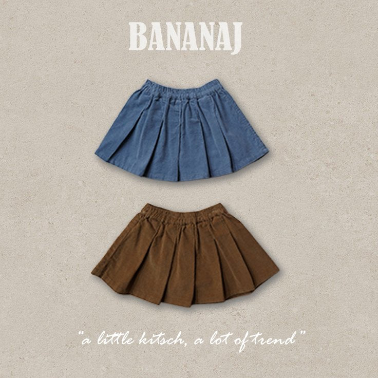 Piava Corduroy Skirt-banana.j-37
