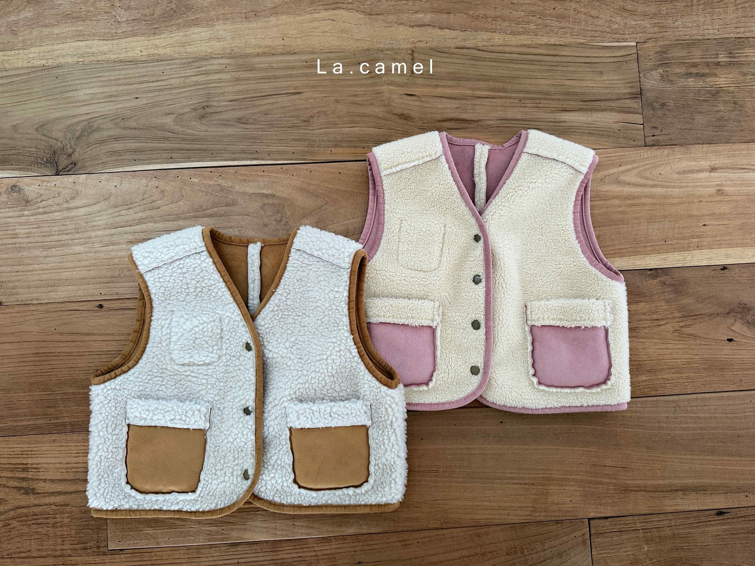 Teddy Vest (Reversible)-la.camel-9