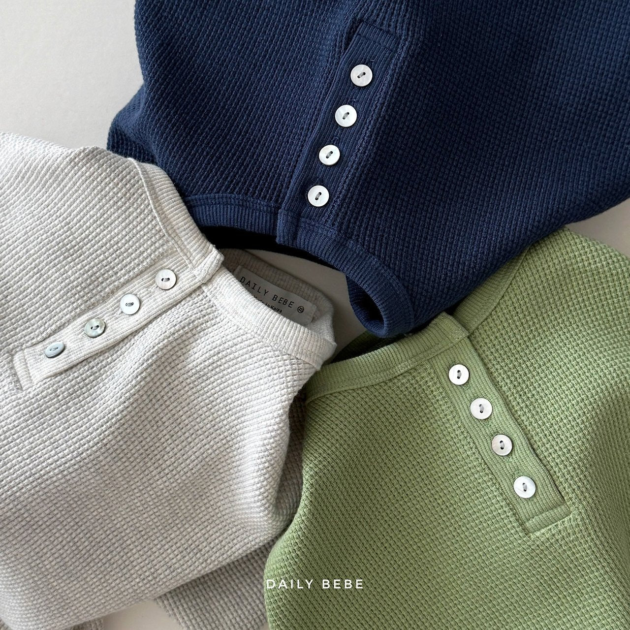 Waffle Henley T-Dailybebe-29
