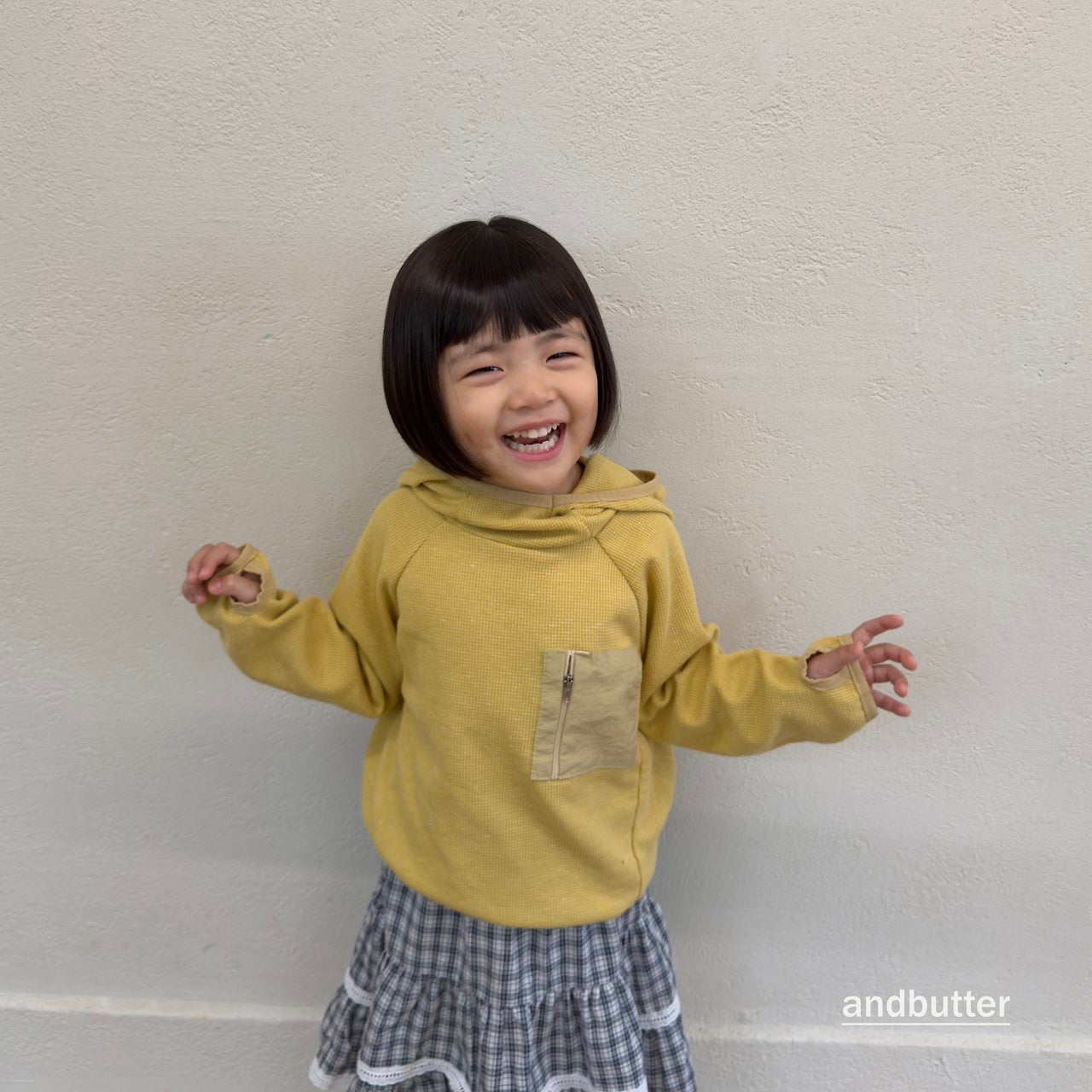 American Waffle Hoodie-and butter-15