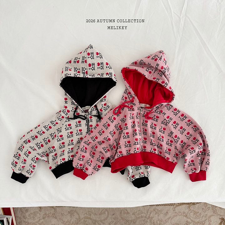 Love Me Hooded Zip-Up-Melikey-28