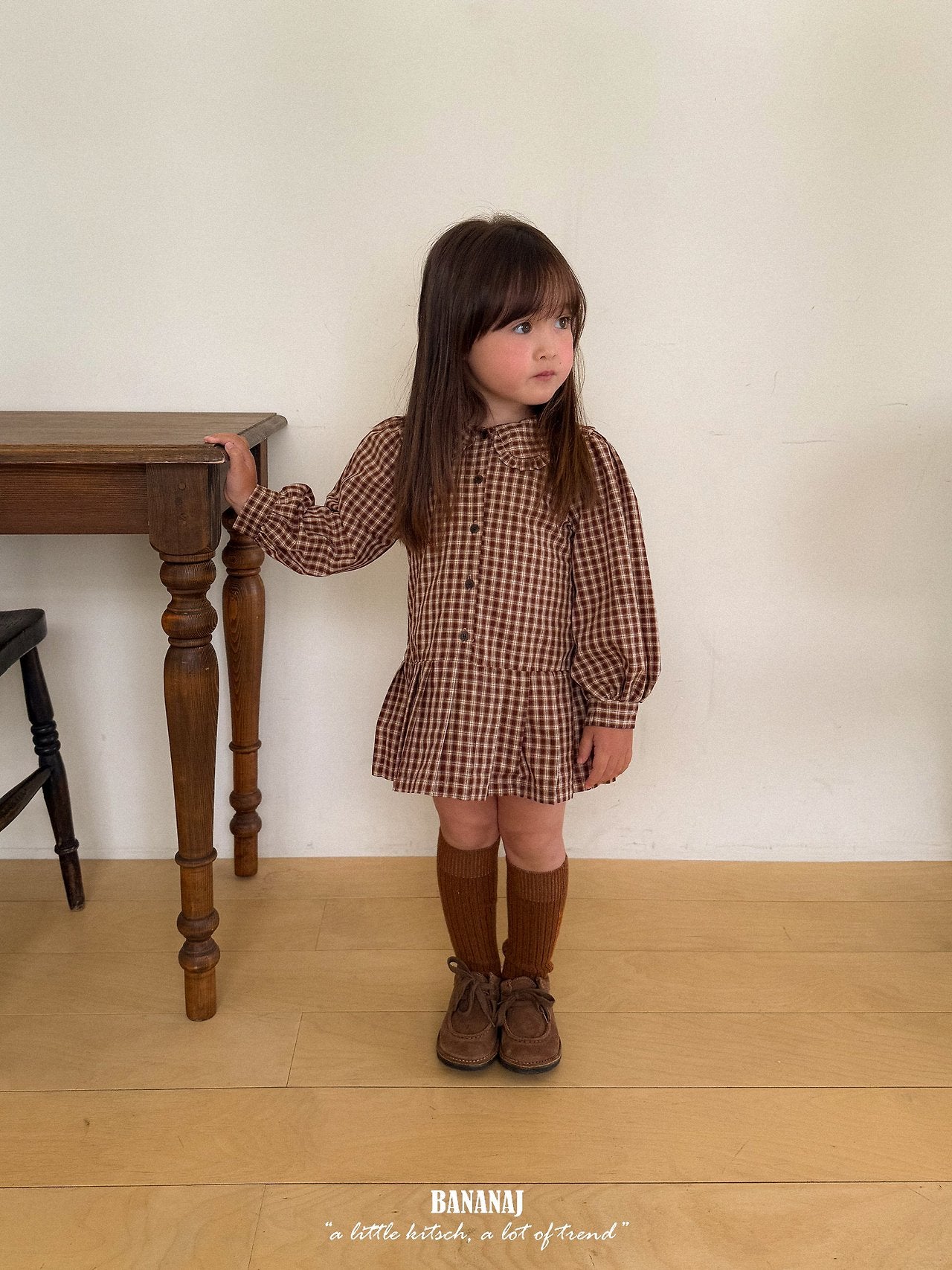 Lisa Pleated Dress-banana.j-007