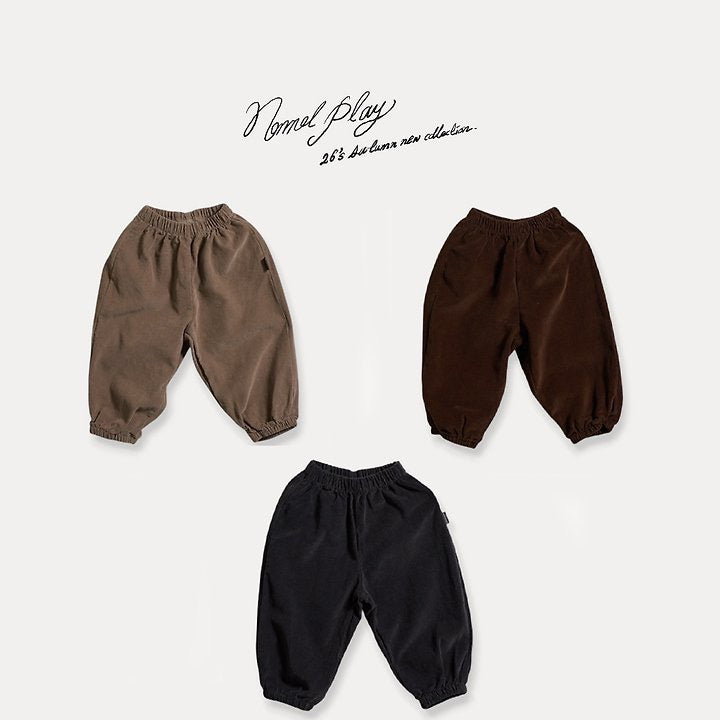 Fine Corduroy Gingham Pants-normalplay-51