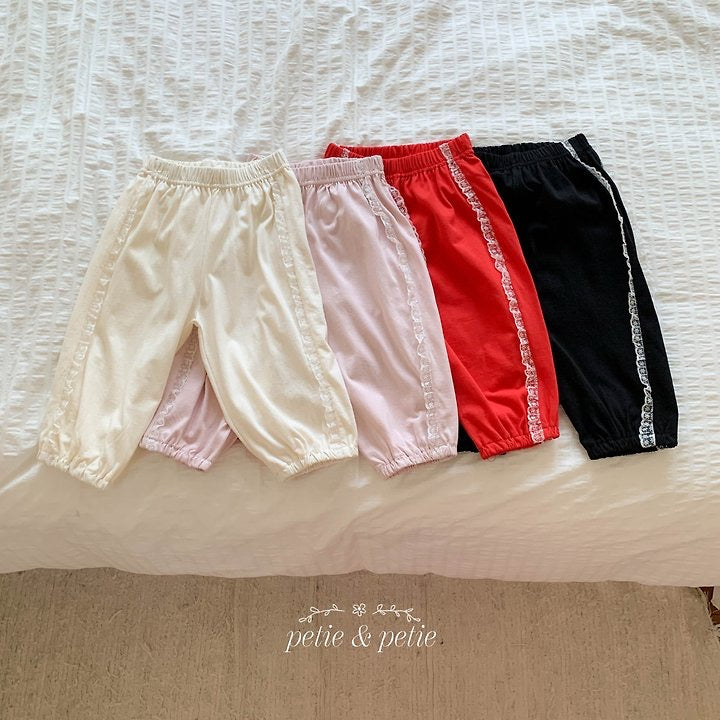 Vanilla Lace Jogger Pants - petit & petit - 33