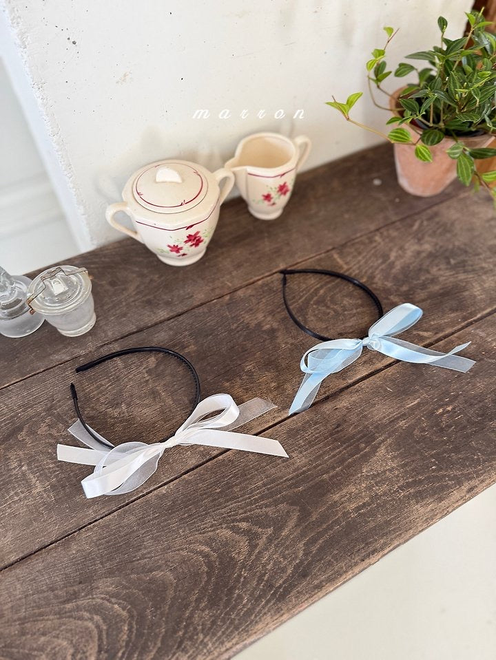 ribbon hairband-marron-52