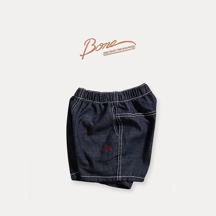 Stitch Non-Fade Denim Shorts/ boneoune - 22