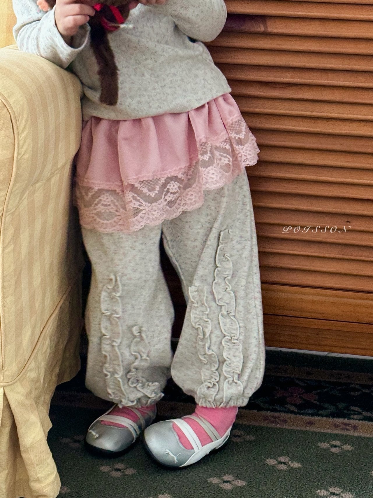 Frill Jogger Pants-POISSON-16