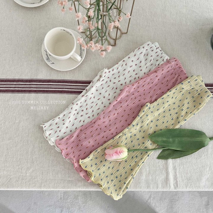 Flower Pleats Pants-melikey-9